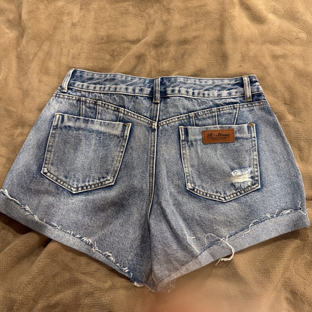 Blue Denim Shorts